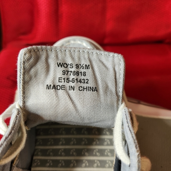 Sperry Top Siders Women's size 9.5 Gray canvas sneakers - Picture 10 of 10